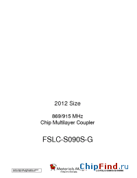 Datasheet LC-FSLC-S090S-G-0406A производства Hitachi Metals