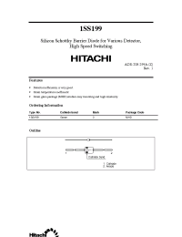 Datasheet 1SS199 производства Hitachi