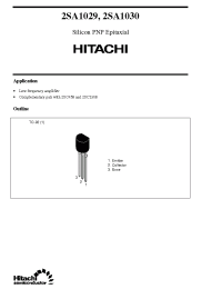 Datasheet 2SA1030 производства Hitachi