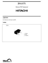 Datasheet 2SA1171 производства Hitachi