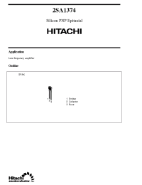Datasheet 2SA1374 производства Hitachi