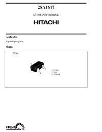 Datasheet 2SA1617 производства Hitachi