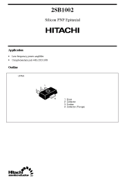 Datasheet 2SB1002 производства Hitachi