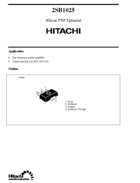 Datasheet 2SB1025 производства Hitachi