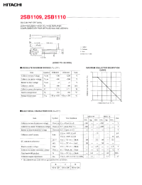 Datasheet 2SB1109 производства Hitachi