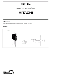 Datasheet 2SB1494 производства Hitachi