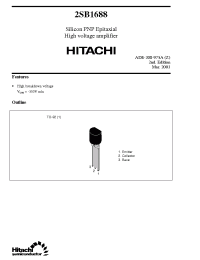 Datasheet 2SB1688 производства Hitachi
