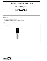 Datasheet 2SB715 производства Hitachi