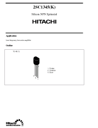 Datasheet 2SC1345 производства Hitachi