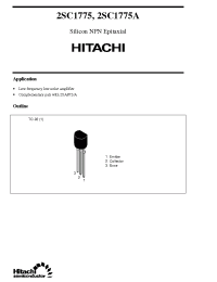 Datasheet 2SC1775 производства Hitachi