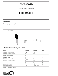 Datasheet 2SC2324 производства Hitachi