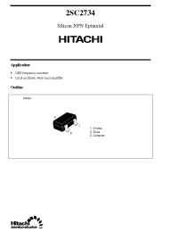 Datasheet 2SC2734 производства Hitachi