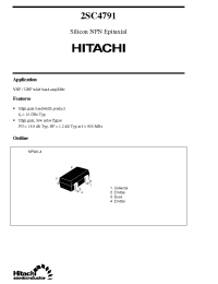 Datasheet 2SC4791 производства Hitachi