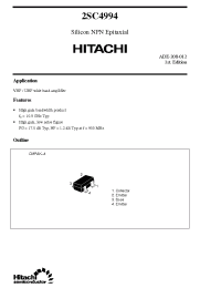Datasheet 2SC4994 производства Hitachi