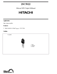 Datasheet 2SC5022 производства Hitachi