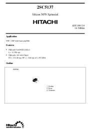 Datasheet 2SC5137 производства Hitachi