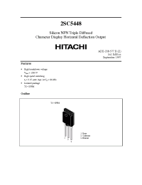 Datasheet 2SC5448 производства Hitachi
