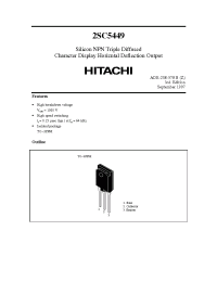 Datasheet 2SC5449 производства Hitachi