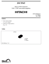 Datasheet 2SC5543 производства Hitachi