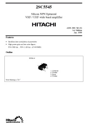 Datasheet 2SC5545 производства Hitachi