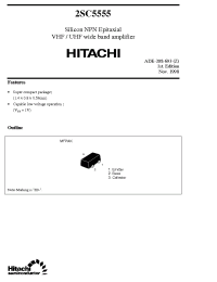 Datasheet 2SC5555 производства Hitachi