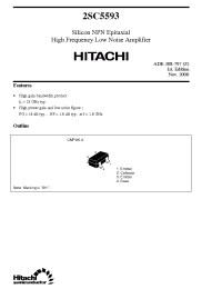 Datasheet 2SC5593 производства Hitachi