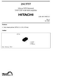 Datasheet 2SC5757 производства Hitachi