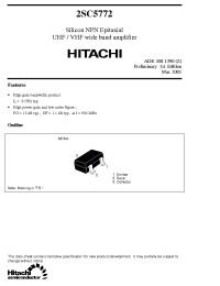 Datasheet 2SC5772 производства Hitachi