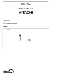 Datasheet 2SD1504 производства Hitachi