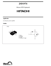 Datasheet 2SD1974 производства Hitachi