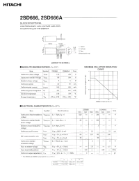 Datasheet 2SD666 производства Hitachi