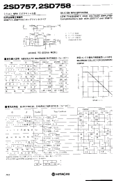 Datasheet 2SD758 производства Hitachi