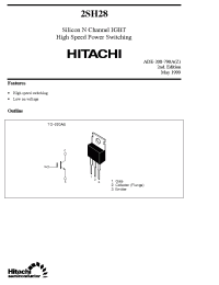 Datasheet 2SH28 производства Hitachi