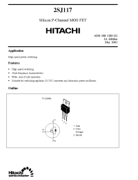 Datasheet 2SJ117 производства Hitachi