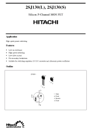Datasheet 2SJ130L производства Hitachi