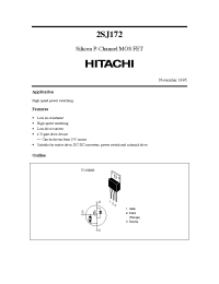 Datasheet 2SJ172 производства Hitachi