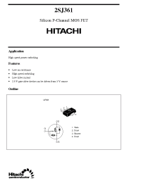 Datasheet 2SJ361 производства Hitachi