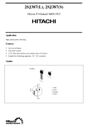 Datasheet 2SJ387 производства Hitachi