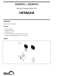 Datasheet 2SJ409L производства Hitachi
