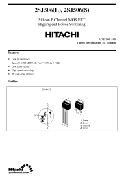 Datasheet 2SJ506L производства Hitachi