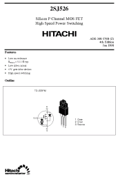 Datasheet 2SJ526 производства Hitachi