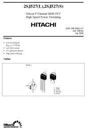 Datasheet 2SJ527L производства Hitachi