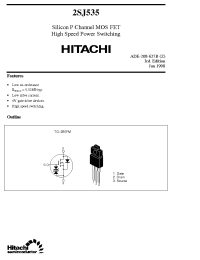 Datasheet 2SJ535 производства Hitachi
