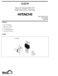 Datasheet 2SJ539 производства Hitachi