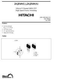 Datasheet 2SJ549 производства Hitachi