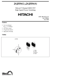 Datasheet 2SJ550 производства Hitachi