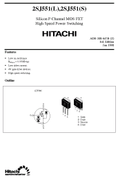 Datasheet 2SJ551 производства Hitachi