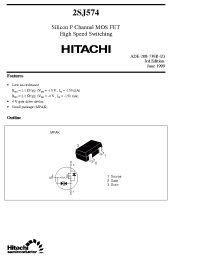 Datasheet 2SJ574 производства Hitachi