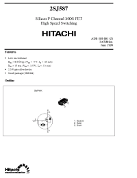 Datasheet 2SJ587 производства Hitachi