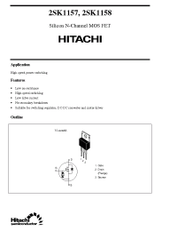 Datasheet 2SK1157 производства Hitachi